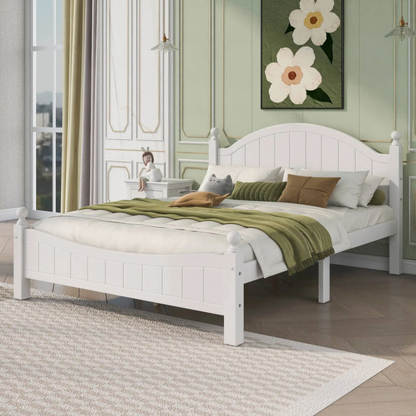 Platform Bed with Headboard and Footboard